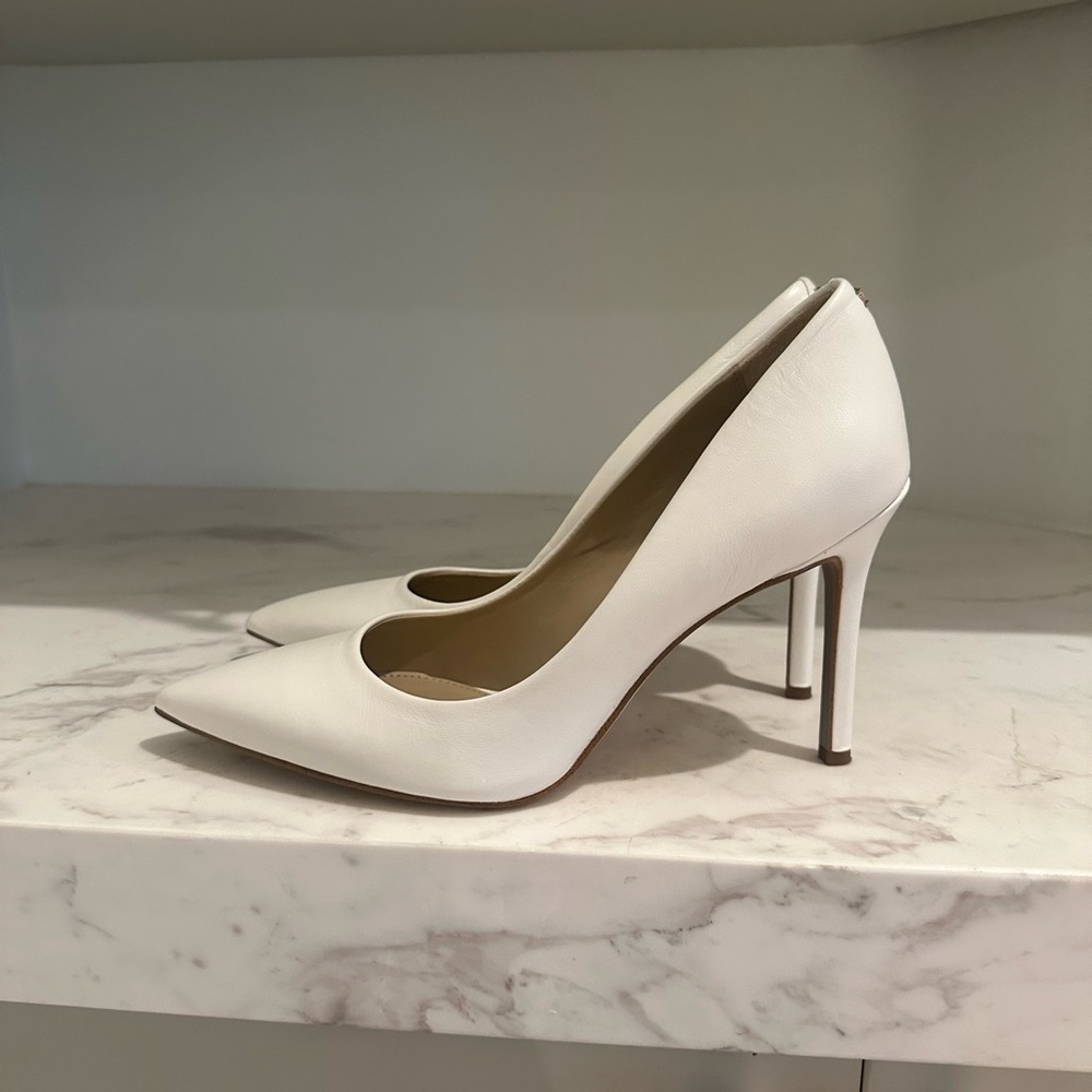Sam Edelman White Hazel Pointed Toe Pump